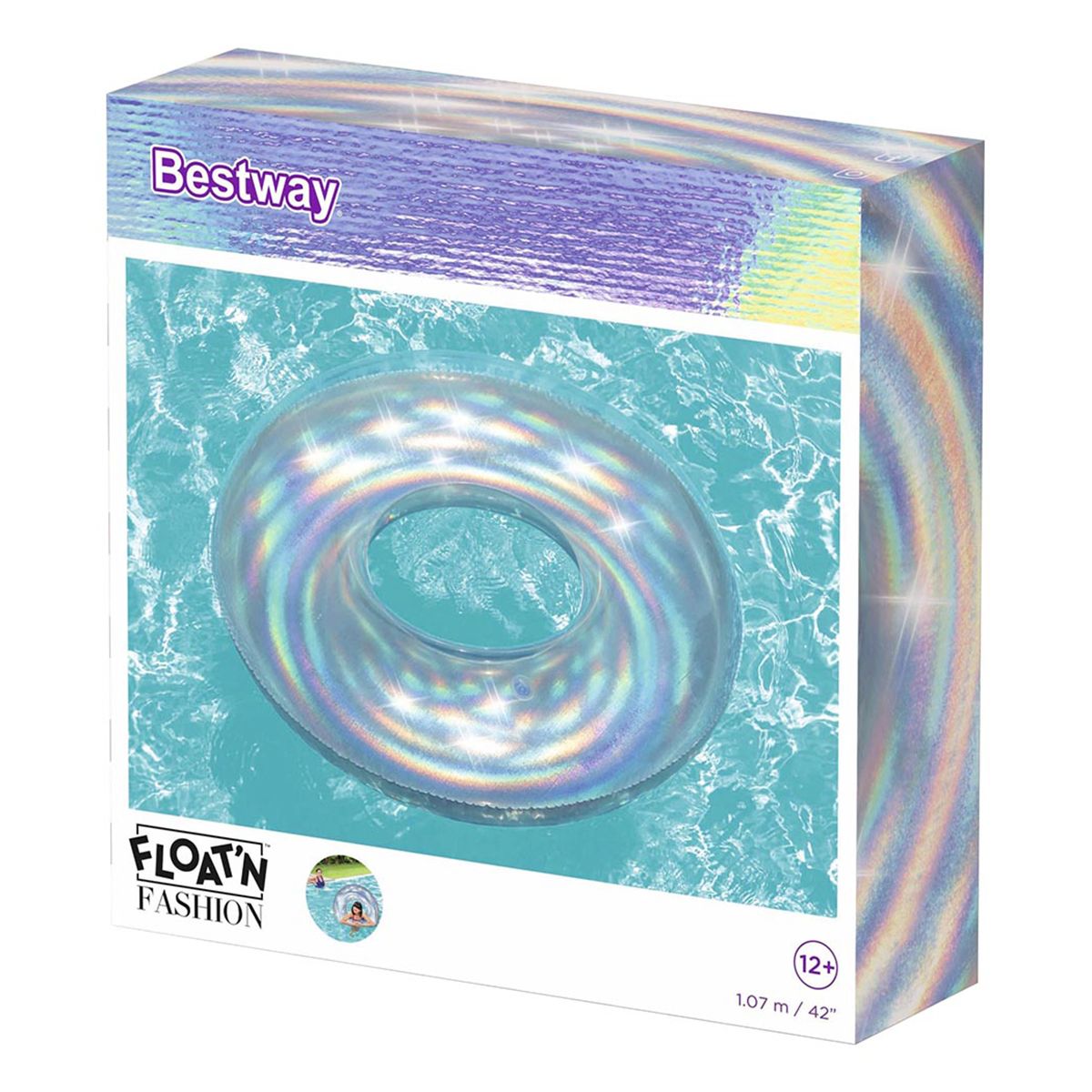 Bestway Iridescent Swim Ring - 107Cm