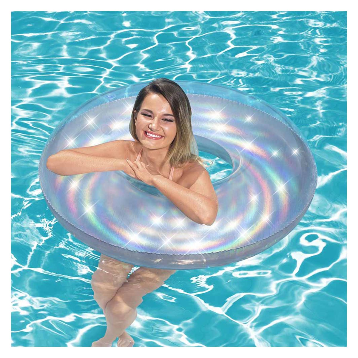 Bestway Iridescent Swim Ring - 107Cm