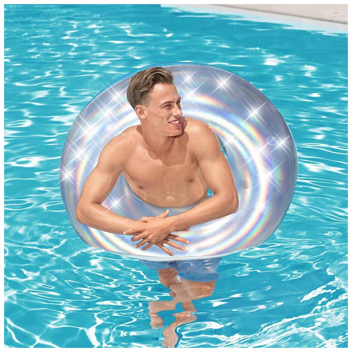Bestway Iridescent Swim Ring - 107Cm