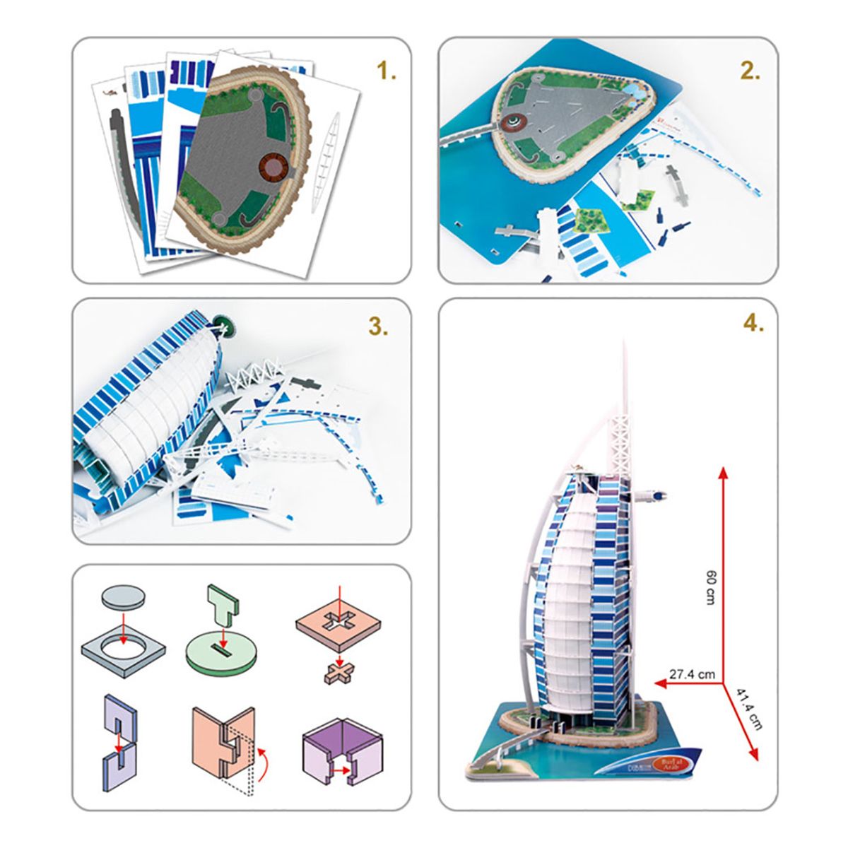 Cubic Fun 3D Puzzle Burj Al Arab 101Pcs