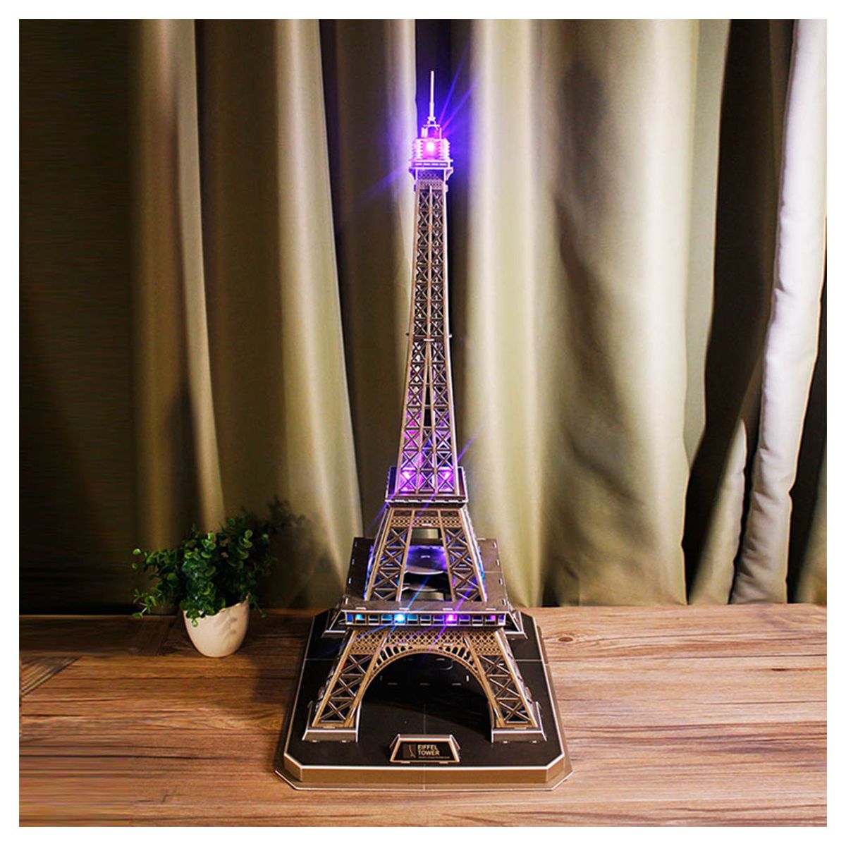 Cubic Fun 3D Puzzle Led Eiffel Tower 84Pcs B/O