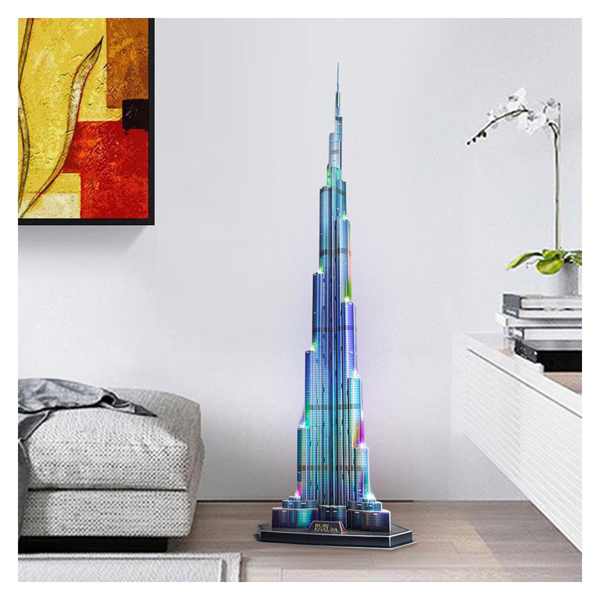 Cubic Fun 3D Puzzle Led Burj Khalifa 136Pcs B/O