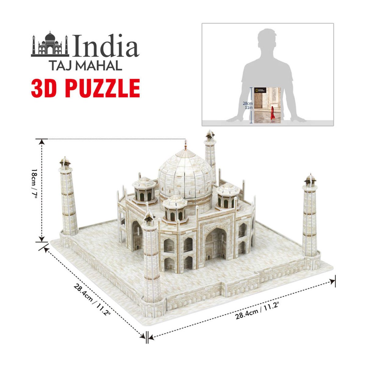 Cubic Fun 3D Puzzle Taj Mahal 87Pcs