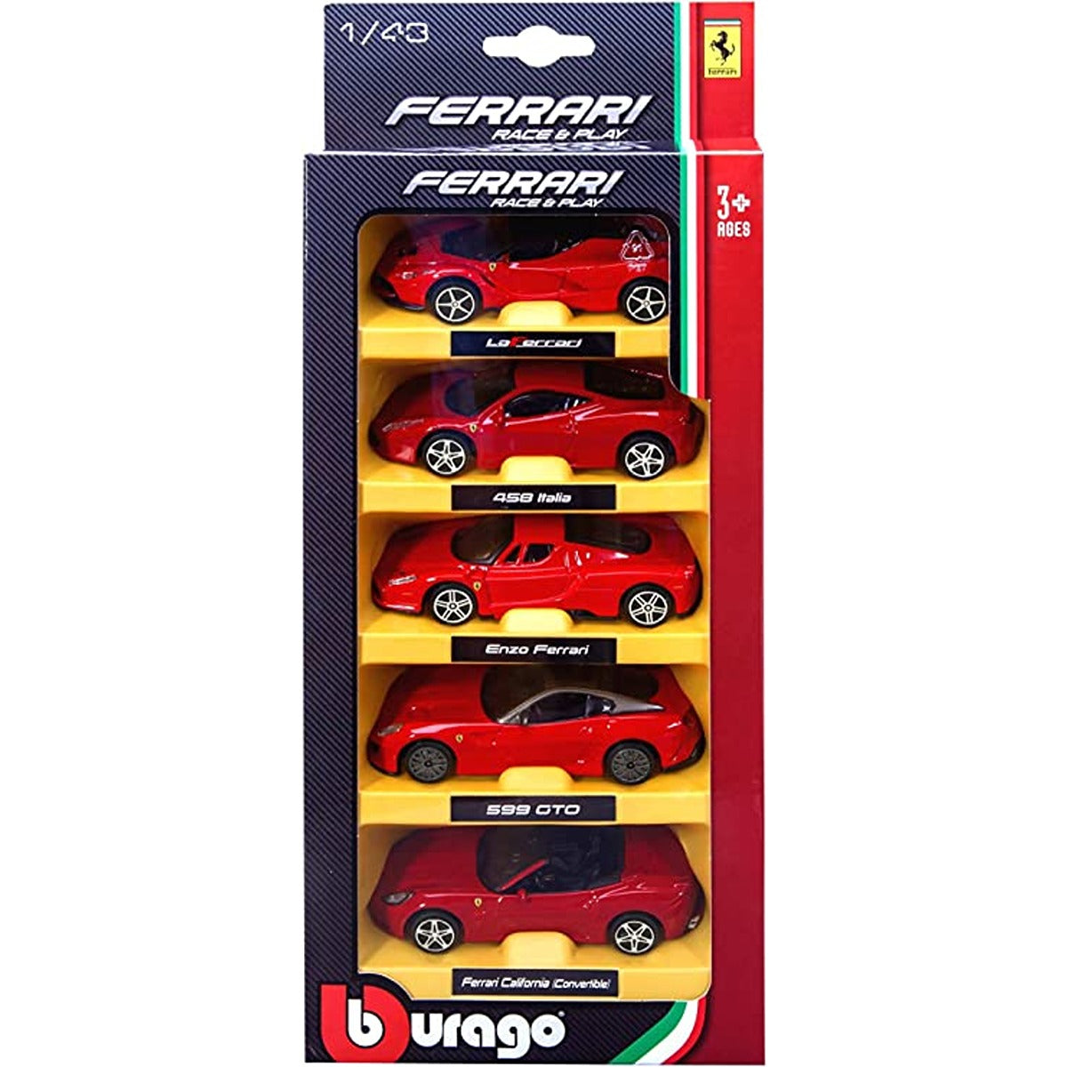 Bburago Maisto France Burago Ferrari 1/43eme 5آ Pack Cars