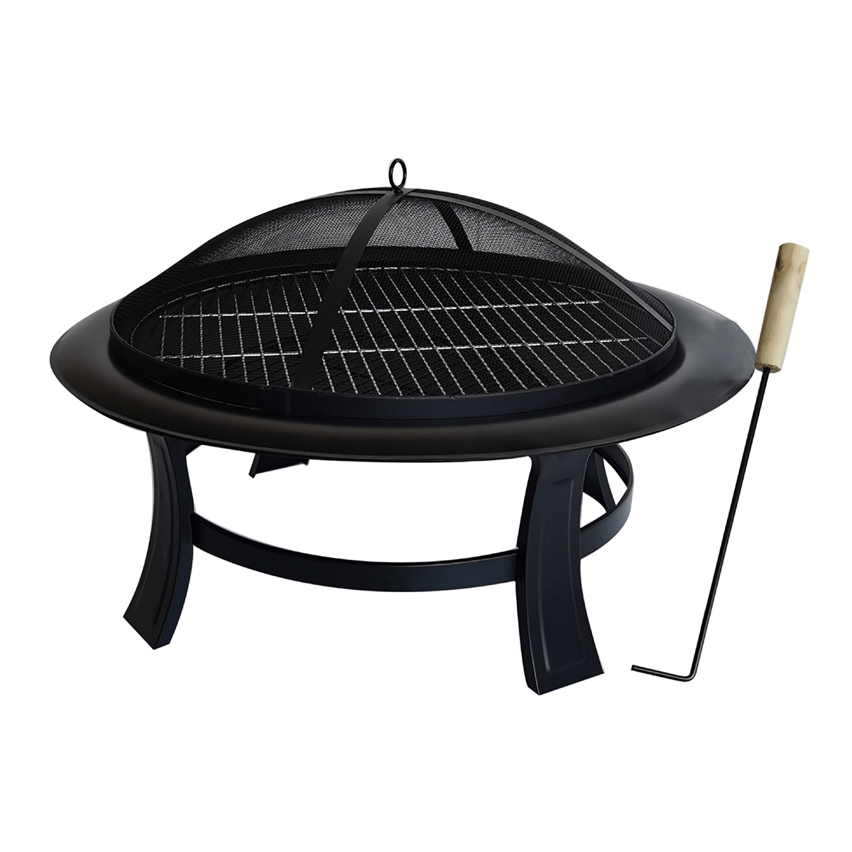 Paradiso Paradiso Outdoor Firepit + Bbq 2In1- 74Cm