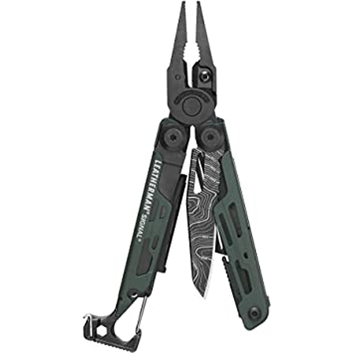 Leatherman Signalâ„¢ Green Topo Nylon Black L Box