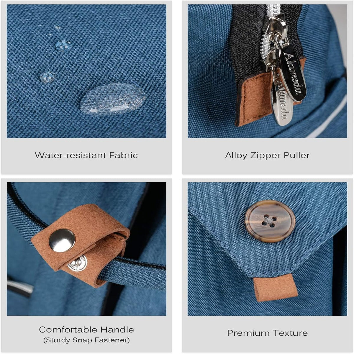 Almeda Alameda Diaper Backpack Large Blue