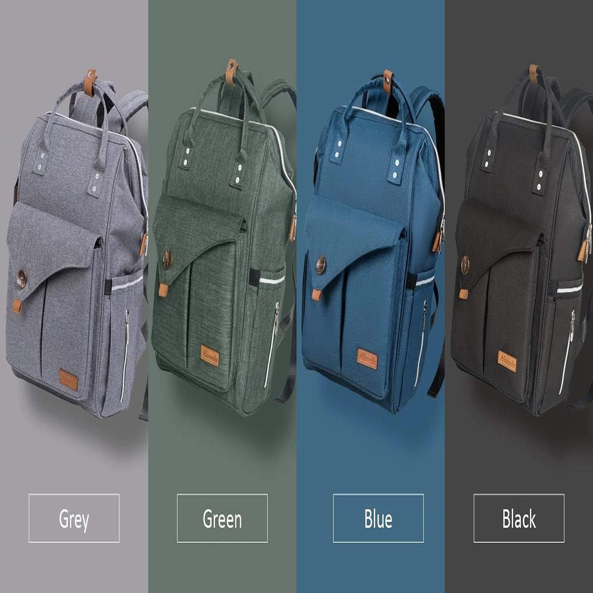 Almeda Alameda Diaper Backpack Large Blue