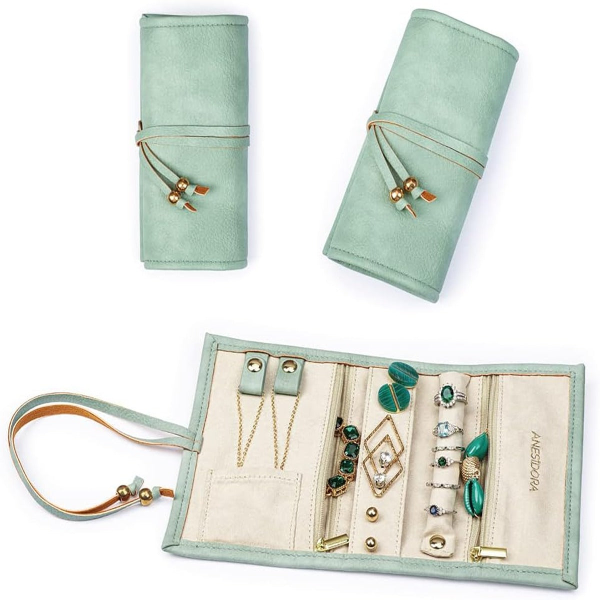 Almeda Alameda Anesidora Jewelry Case Green