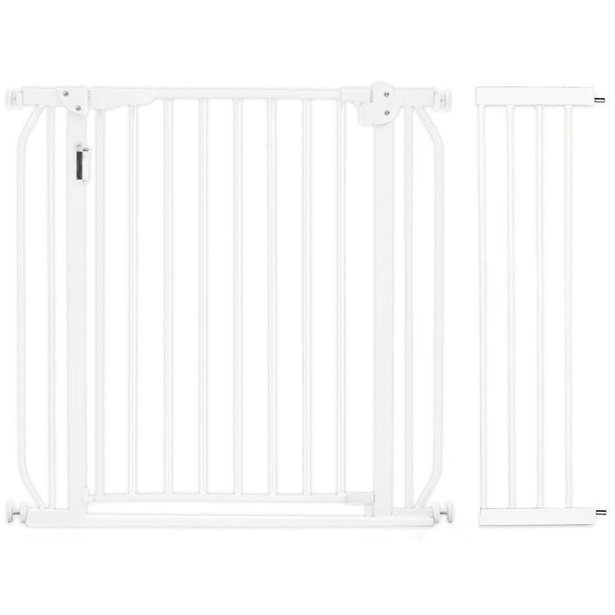 Baby Safe Baby Safe - Metal Safety LED Gate W/ Extension 20cm - White