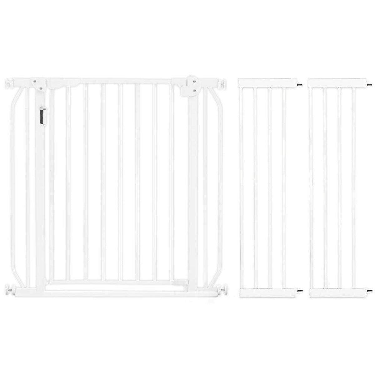 Baby Safe Baby Safe - Metal Safety LED Gate W/ 2 Extensions 20cm - White