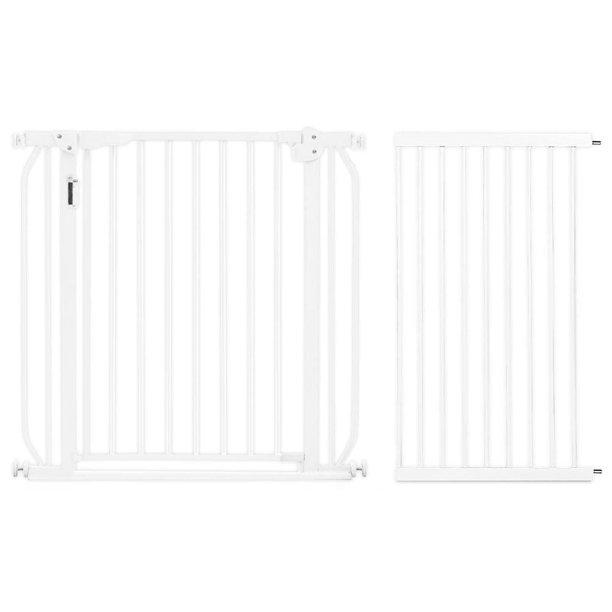 Baby Safe Baby Safe - Metal Safety LED Gate W/ Extension 45cm - White