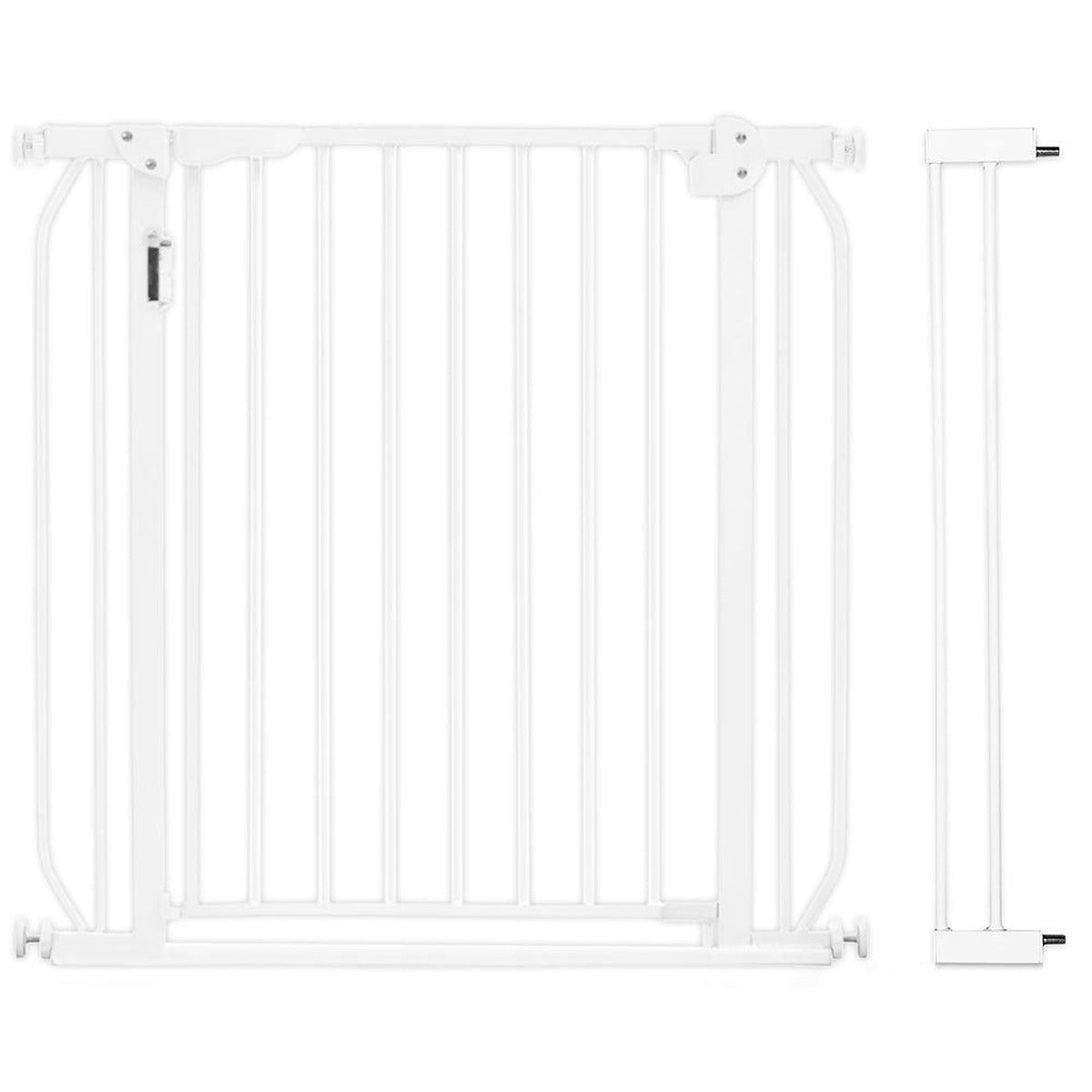 Baby Safe Baby Safe - Metal Safety LED Gate W/ Extension 10cm - White