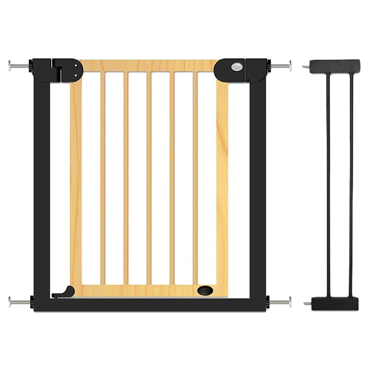 Baby Safe Baby Safe - Wooden Safety Gate W/ 14cm Extension - Natural Wood