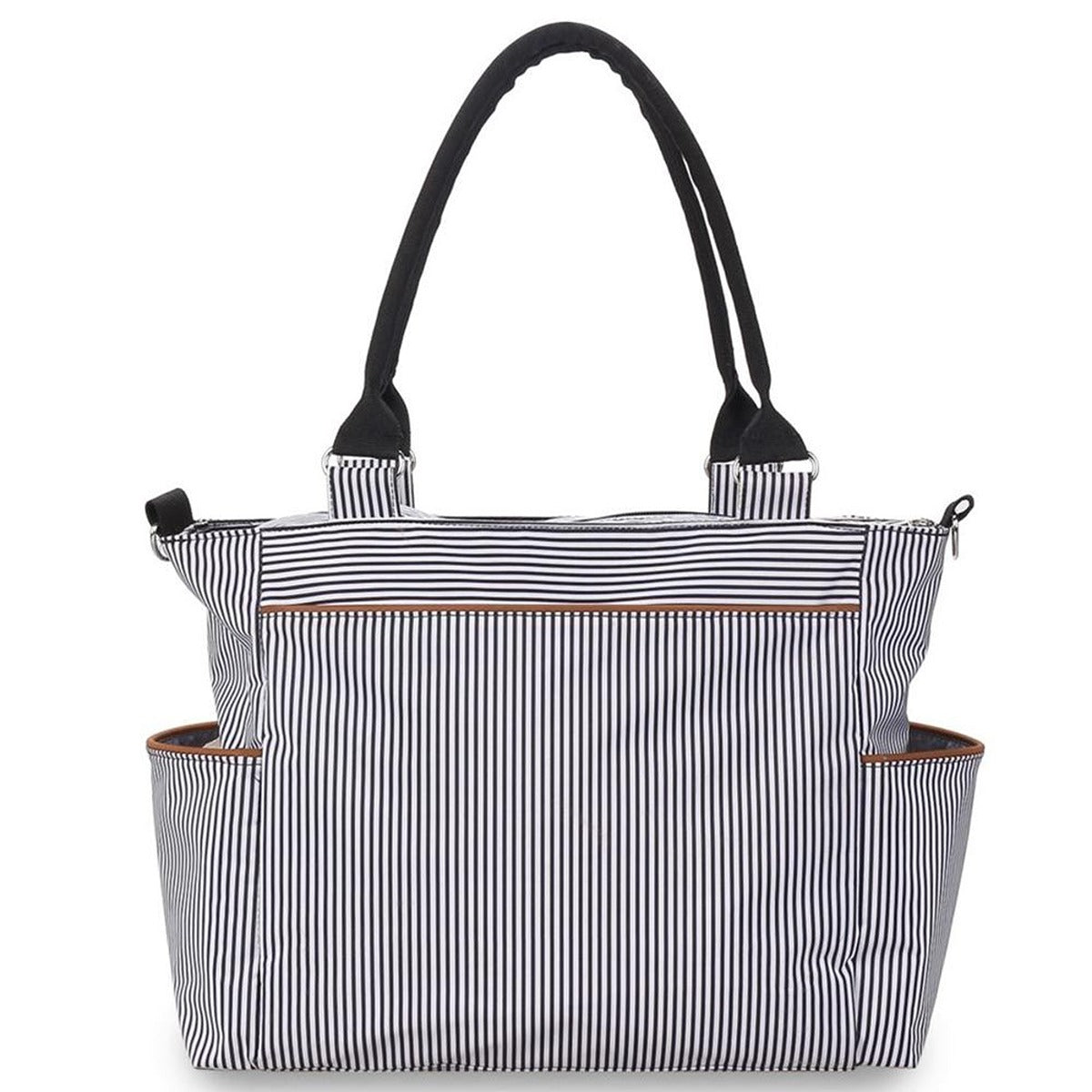 Little Story Little Story - Diaper Bag Set of 6 With Hooks - Black