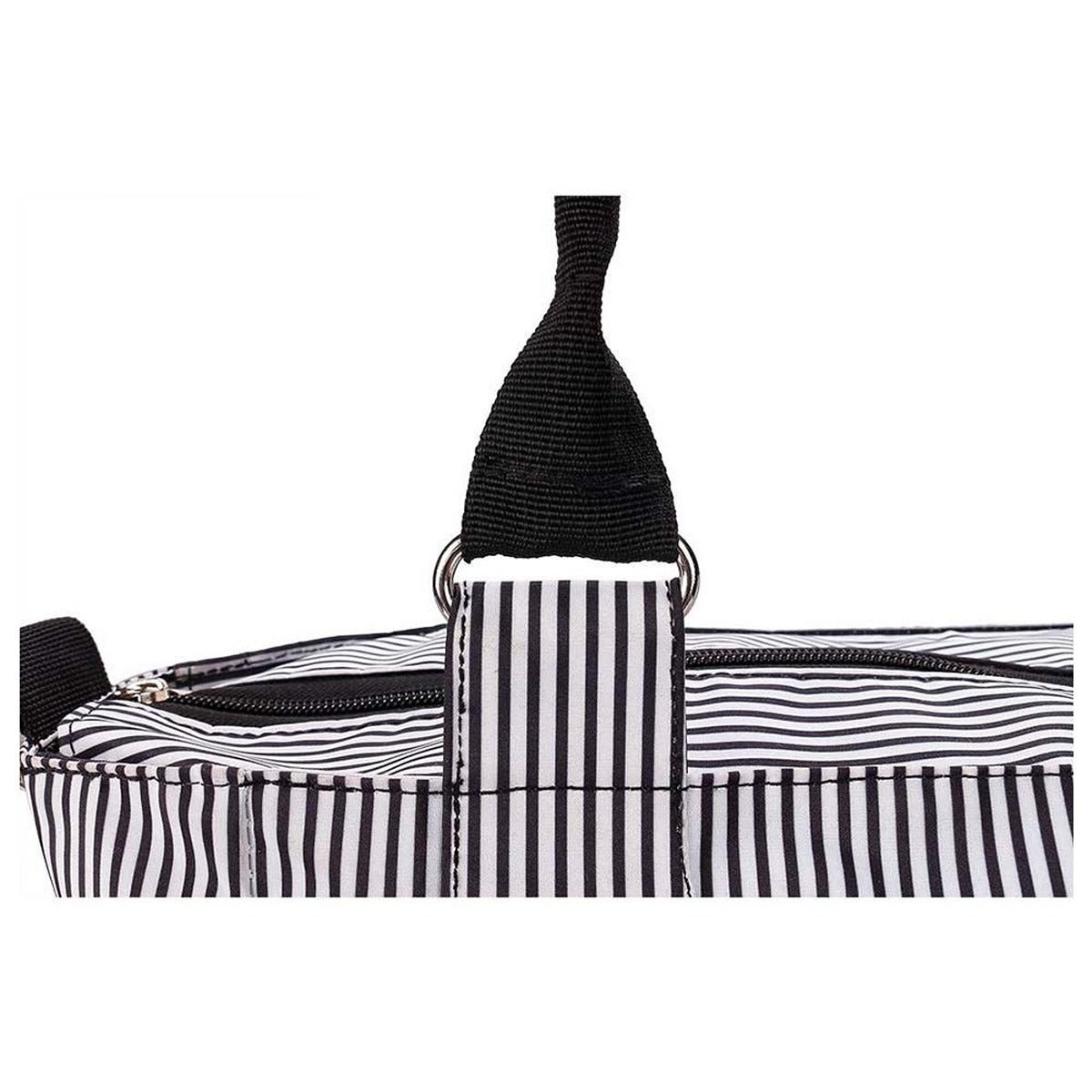 Little Story Little Story - Diaper Bag Set of 6 With Hooks - Black