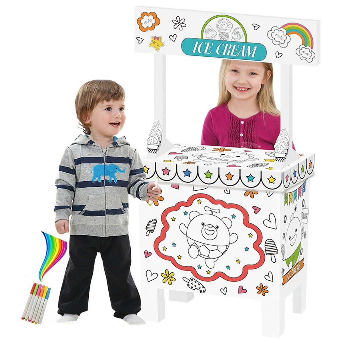 Eazy Kids Eazy Kids - Doodle Art And Craft Coloring Ice Cream Shop