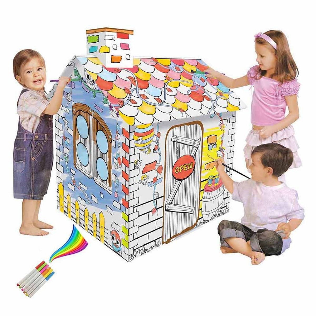 Eazy Kids Eazy Kids - Doodle Painting Rattan House