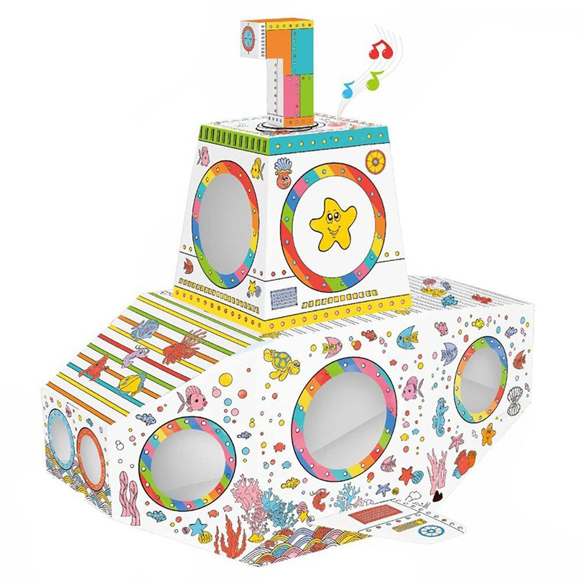 Eazy Kids Eazy Kids - Diy Doodle Coloring Submarine With Music &amp; Light