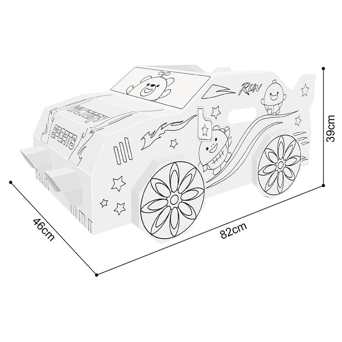 Eazy Kids Eazy kids - DIY Doodle Coloring Wearable Car