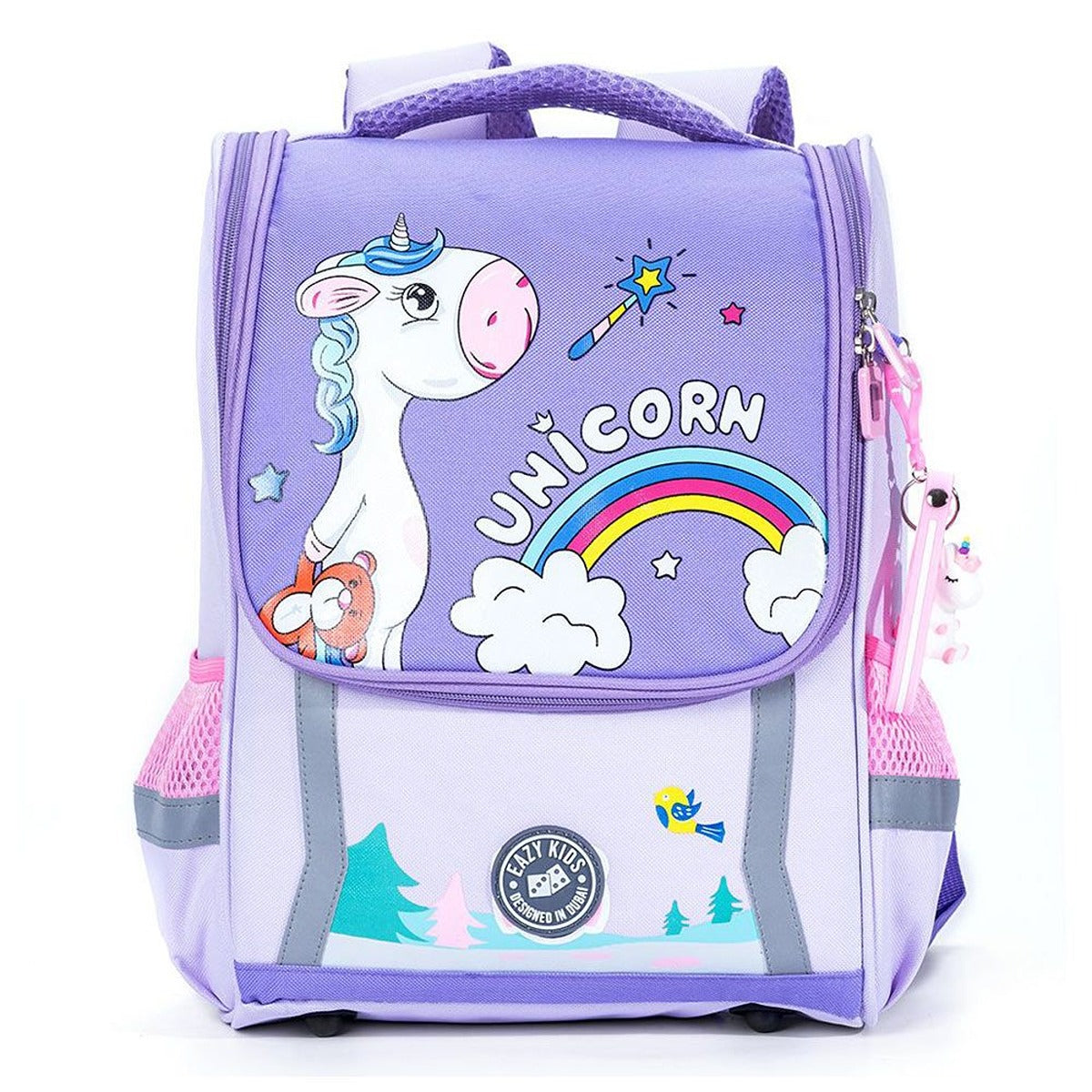Eazy Kids Eazy Kids - School Bag Unicorn - Prince Purple - 14.6 Inch