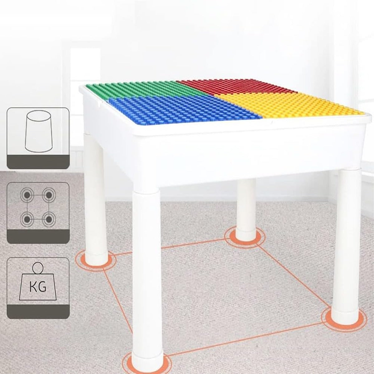 Little Story Little Story 4in1 Activity and Block Table wt 350 Blocks XL