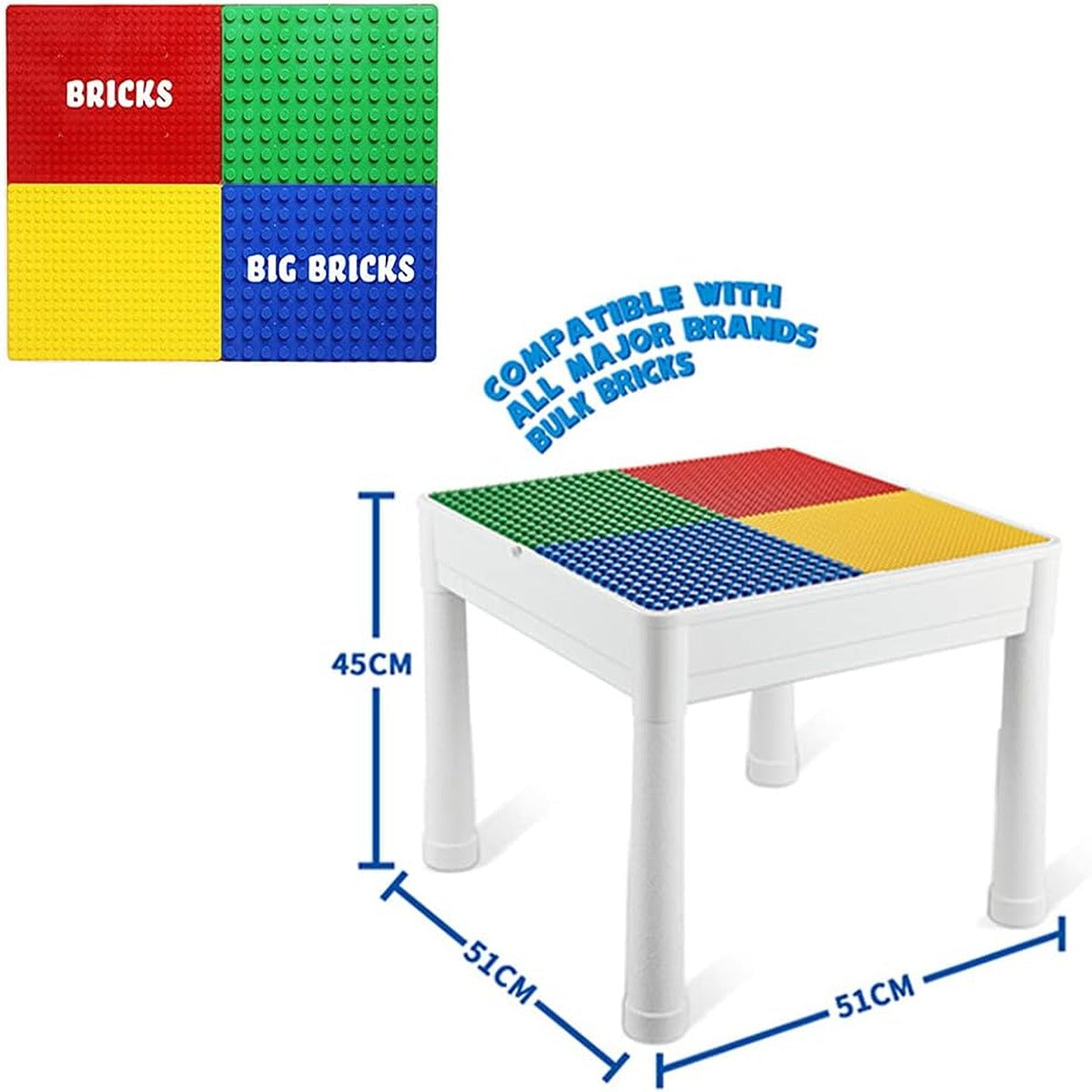 Little Story Little Story 4in1 Activity and Block Table wt 350 Blocks XL