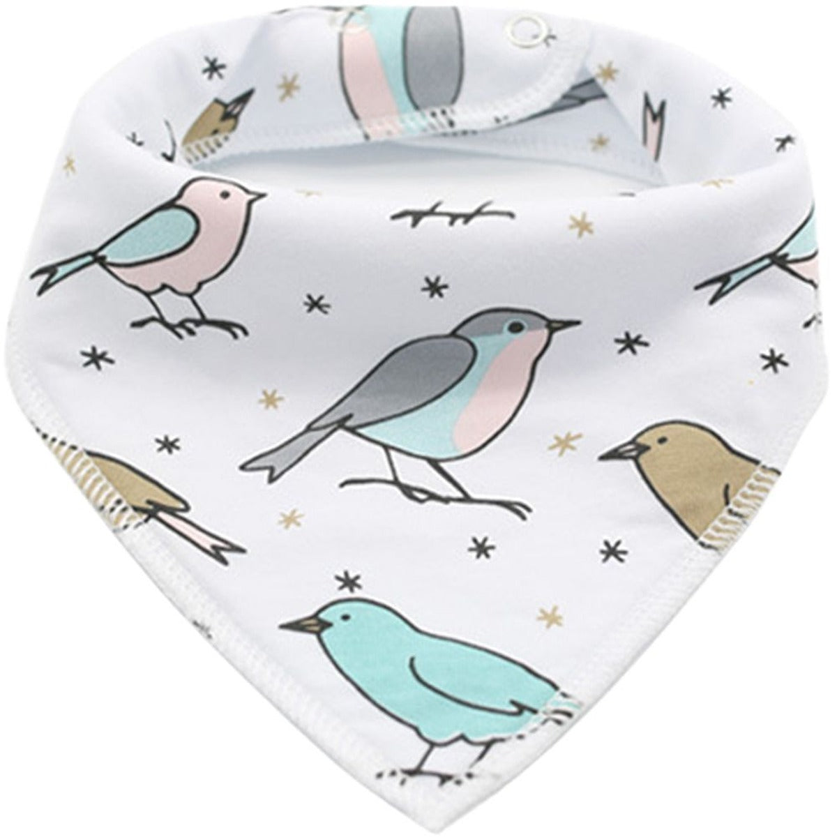 Little Story Little Story Bandana Drool Bibs Pack of 4 - Bird
