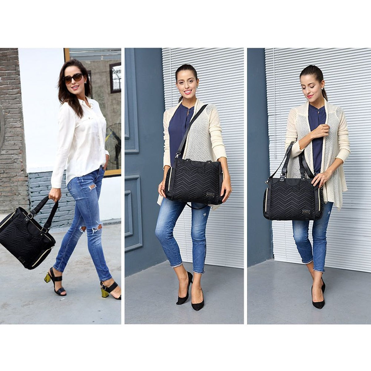 Little Story Little Story - Matilda Diaper Bag - Black