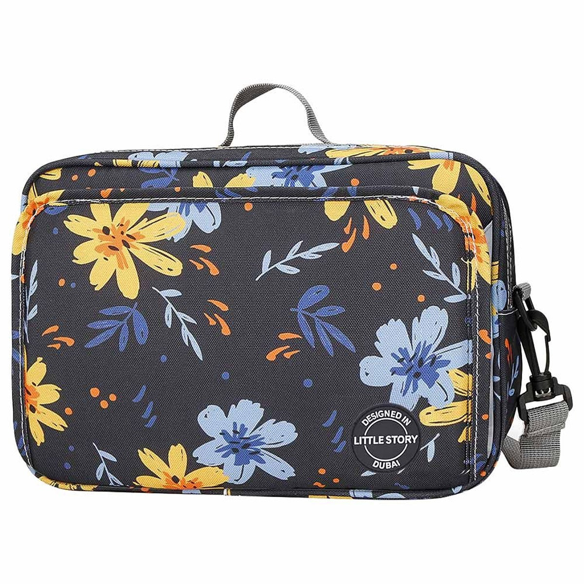 Little Story Little Story - Baby Diaper Changing Clutch Kit - Floret Grey