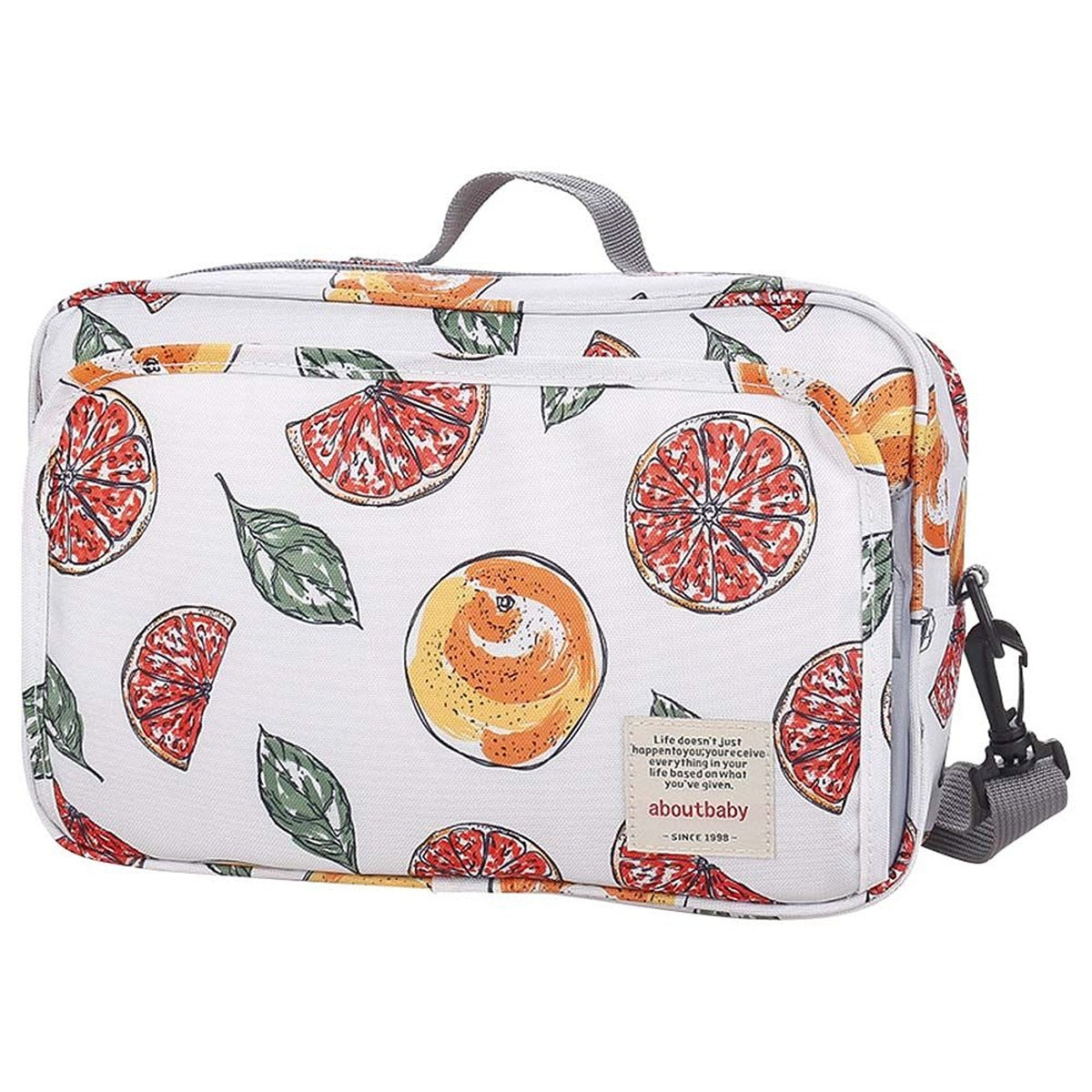 Little Story Little Story - Baby Diaper Changing Clutch - Fruity White