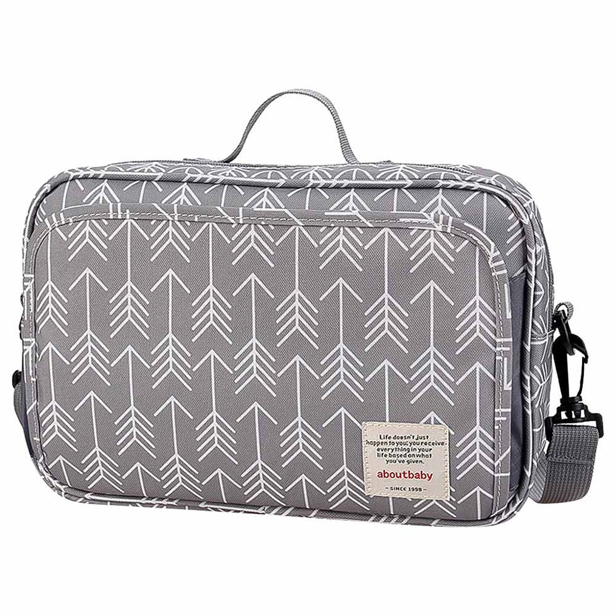Little Story Little Story - Baby Diaper Changing Clutch Kit Melange Grey