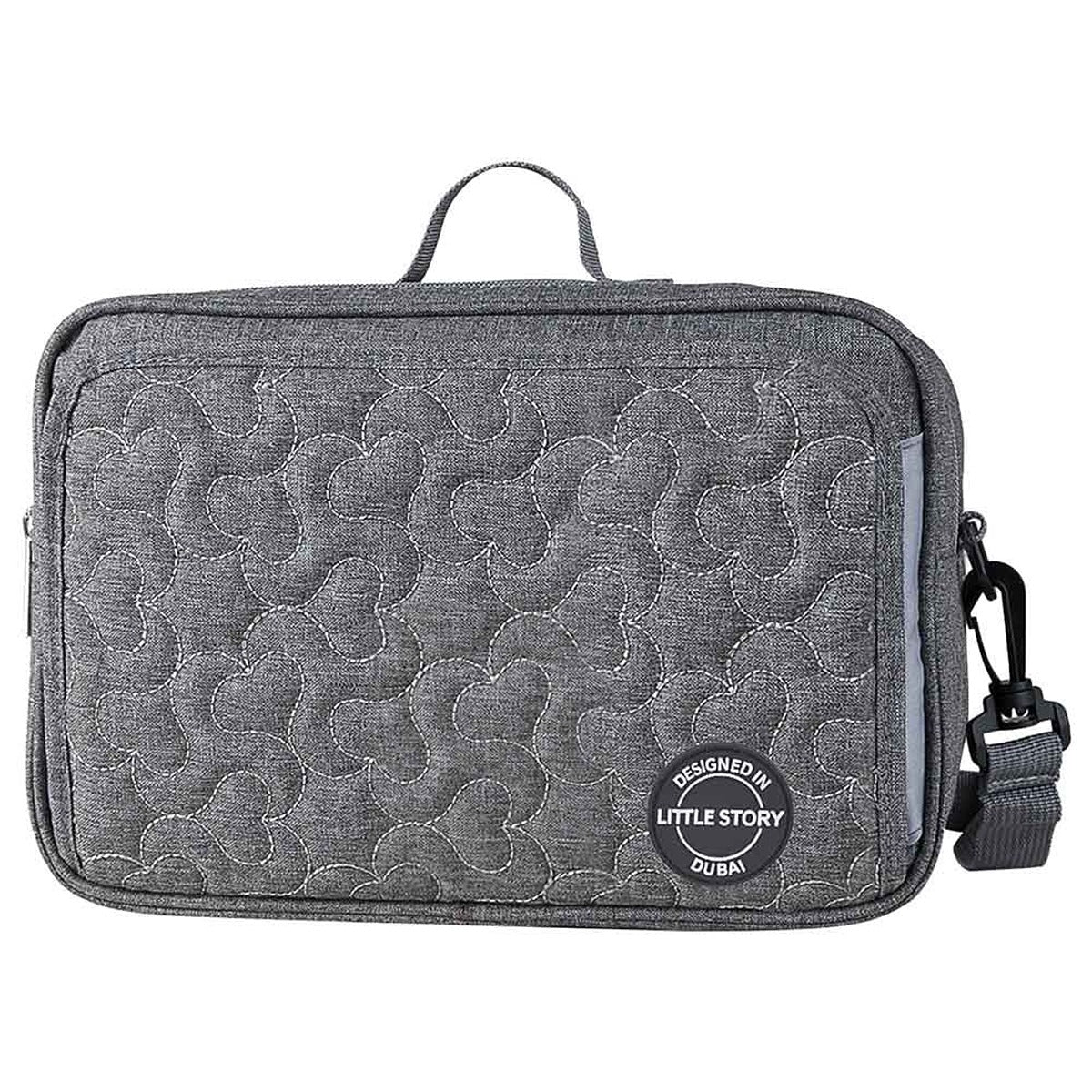 Little Story Little Story - Baby Diaper Changing Clutch Kit - Quilted Grey
