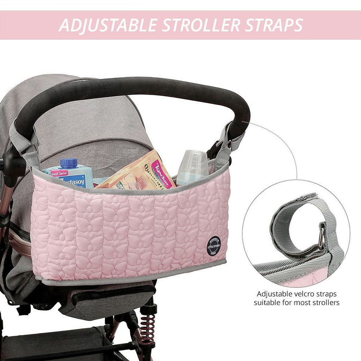 Little Story Little Story - Premium Stroller Bag - Pink