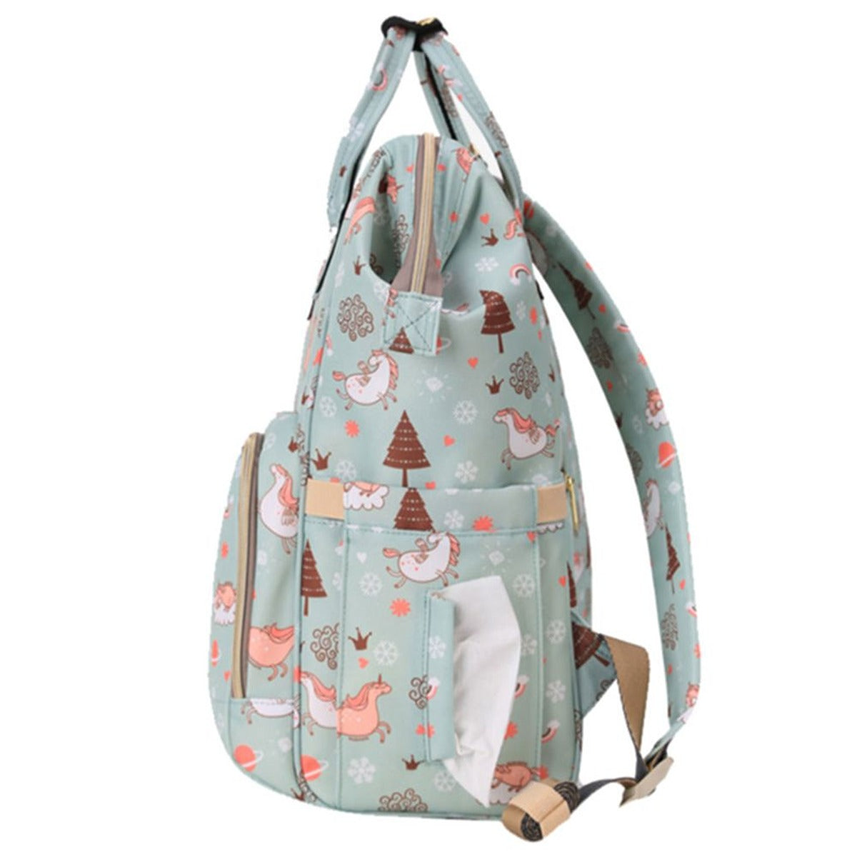 Sunveno Sunveno - Diaper Bag Green Dream XL w/ Stroller Hooks