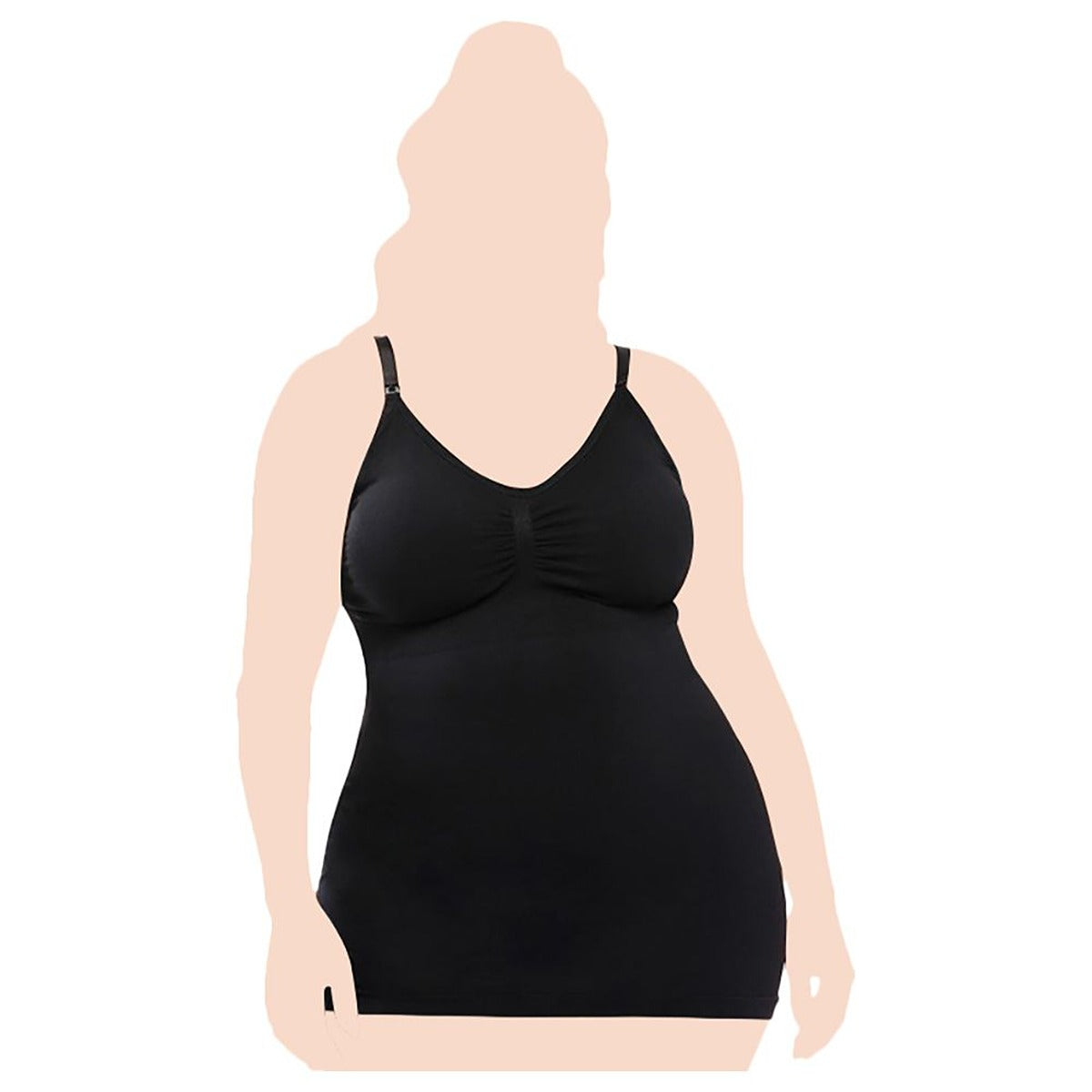 Sunveno Sunveno - Maternity Nursing Tank Top - Black