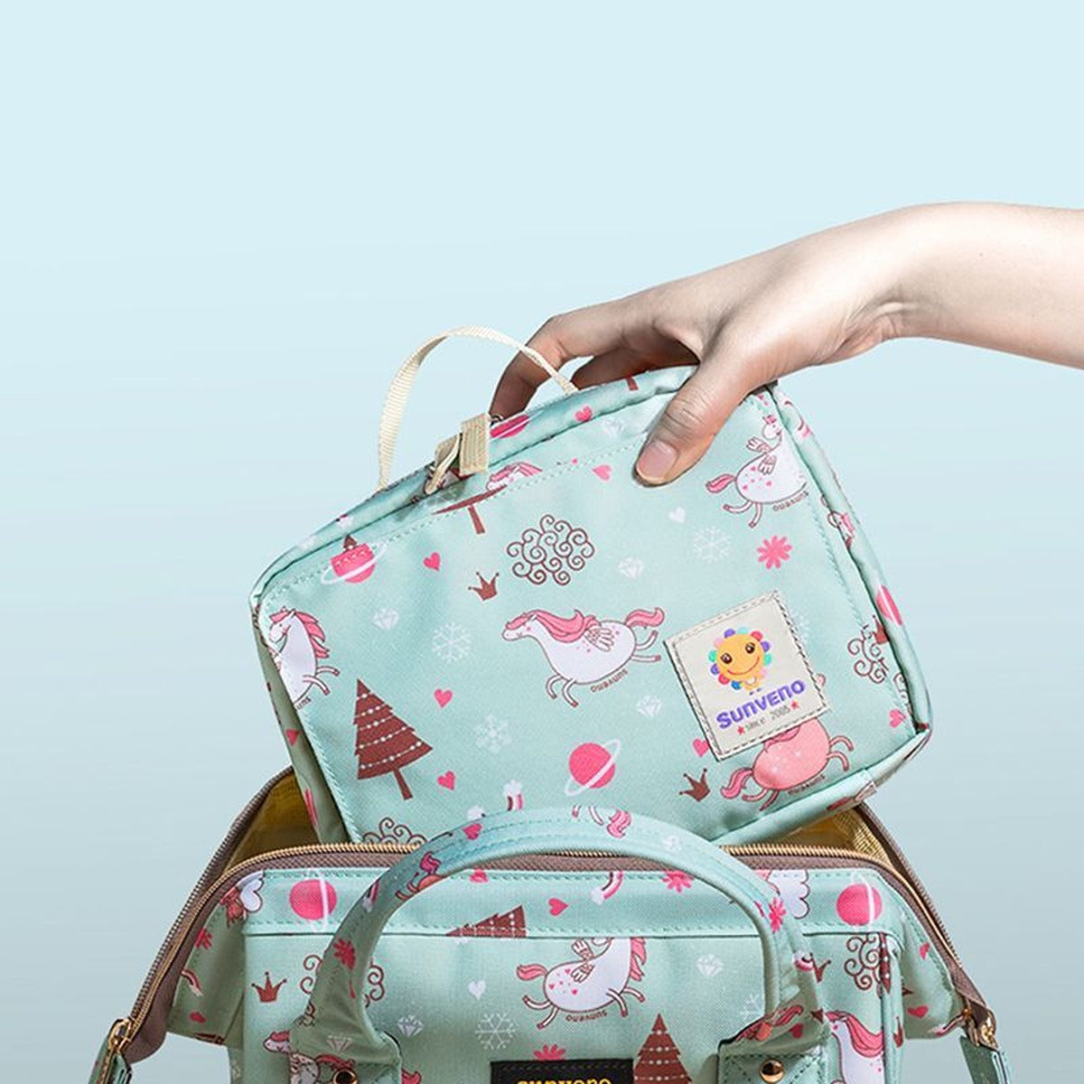 Sunveno Sunveno -  Diaper Changing Clutch Kit Large - Green