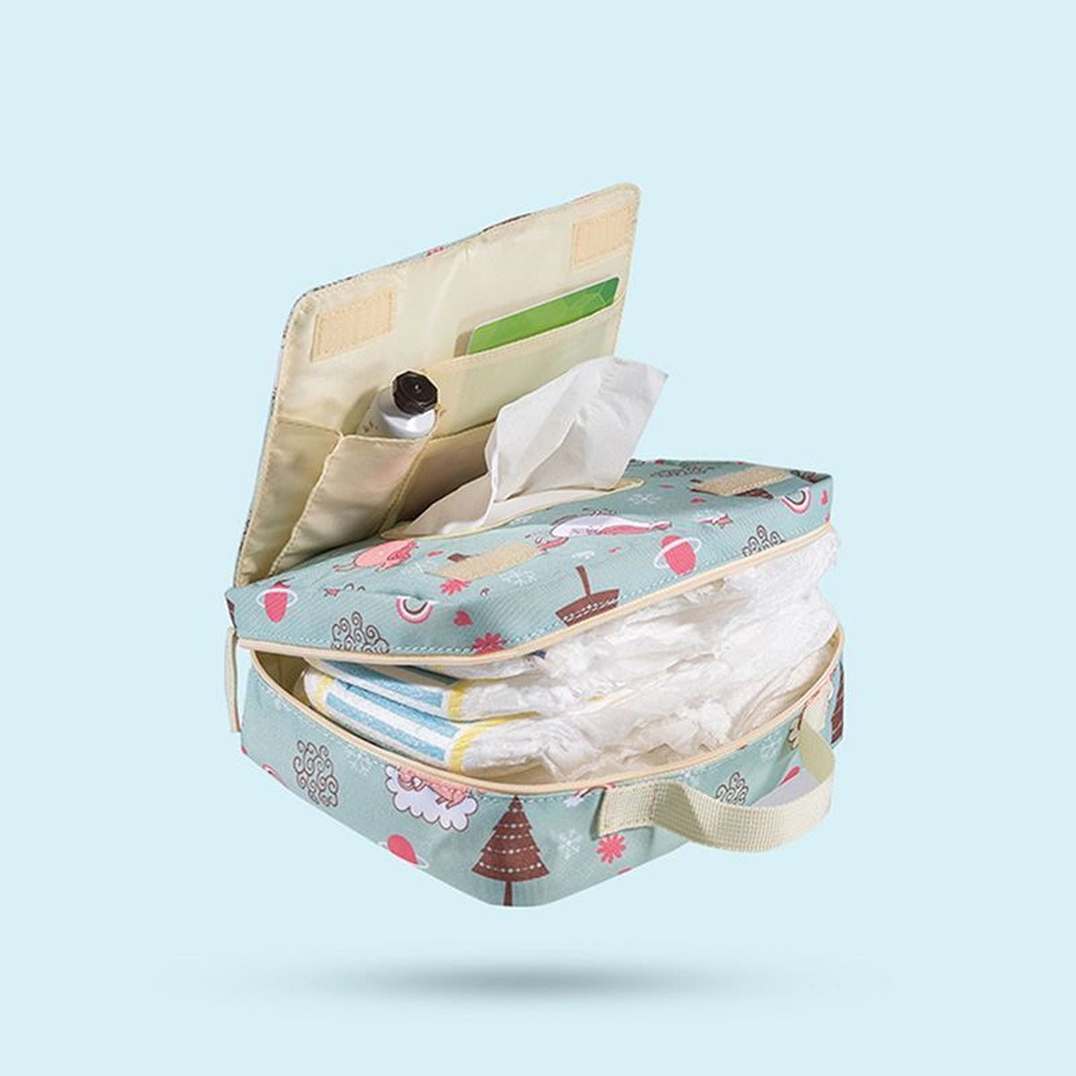 Sunveno Sunveno -  Diaper Changing Clutch Kit Large - Green