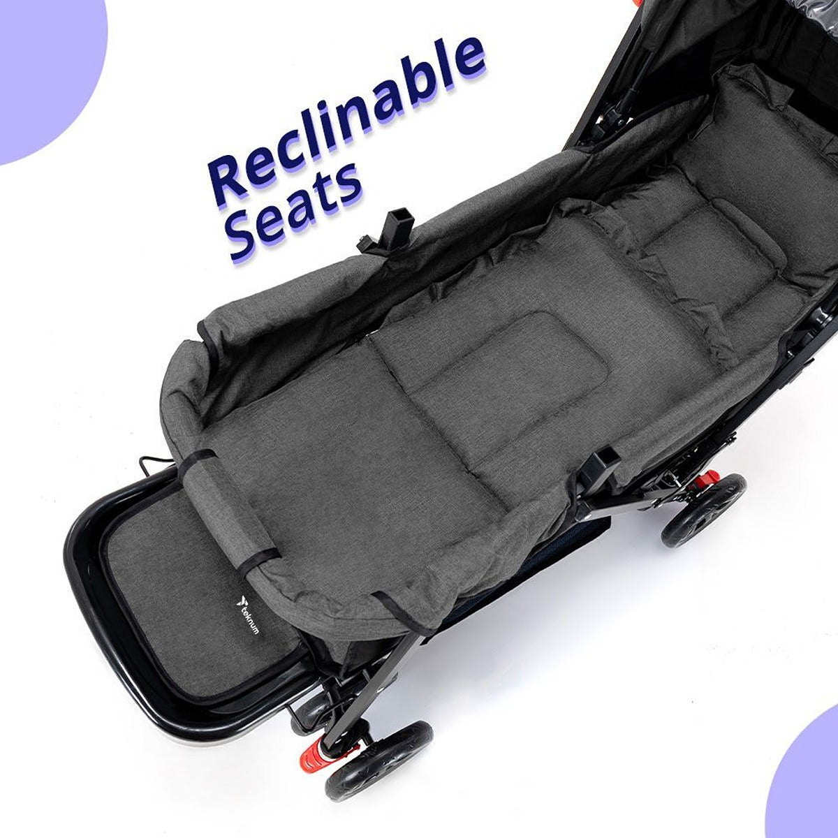 Teknum Teknum - Double Stroller Combo - Dark Grey