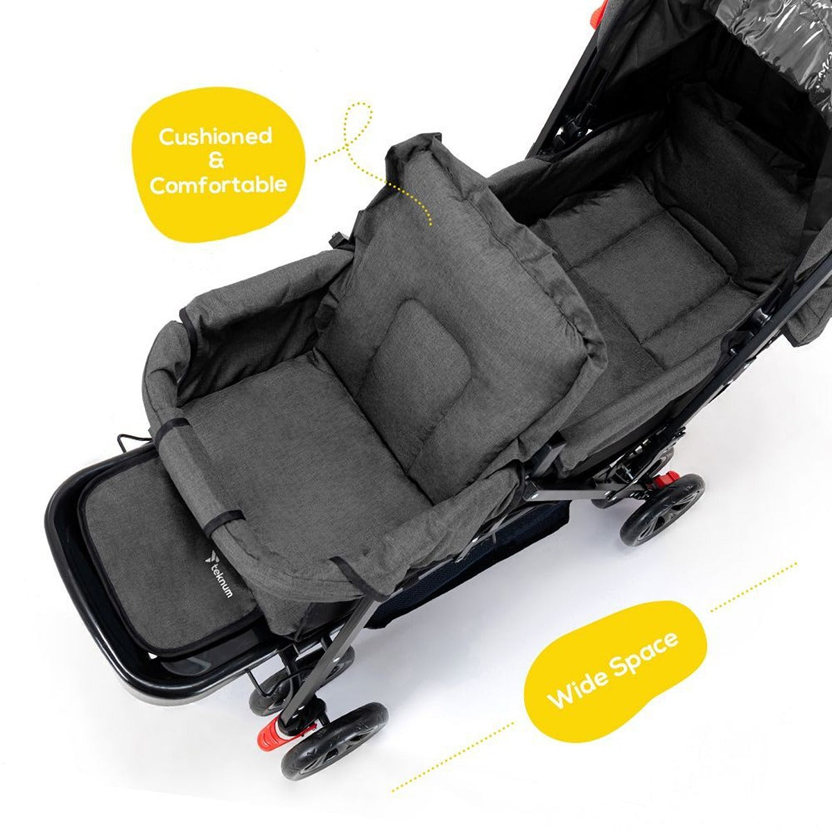 Teknum Teknum - Double Stroller Combo - Dark Grey