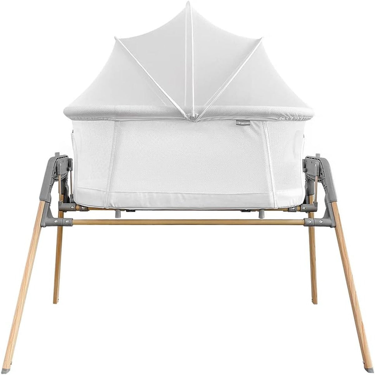 Teknum Teknum 3 IN 1 Baby Rocker Bassinet Infant Crib w Mosquito net White