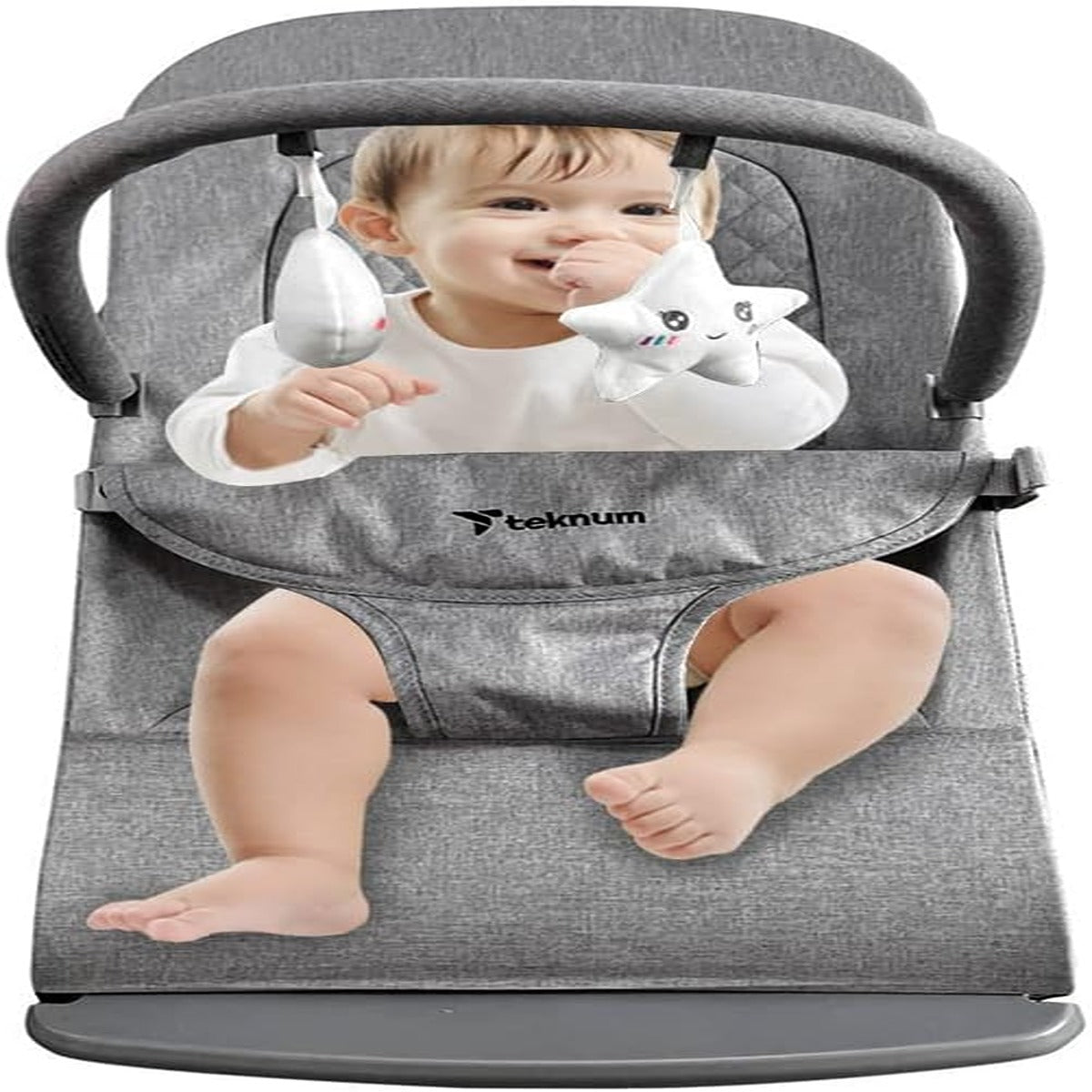 Teknum Teknum 3 Stage Baby Bouncer Recliner Seat Grey