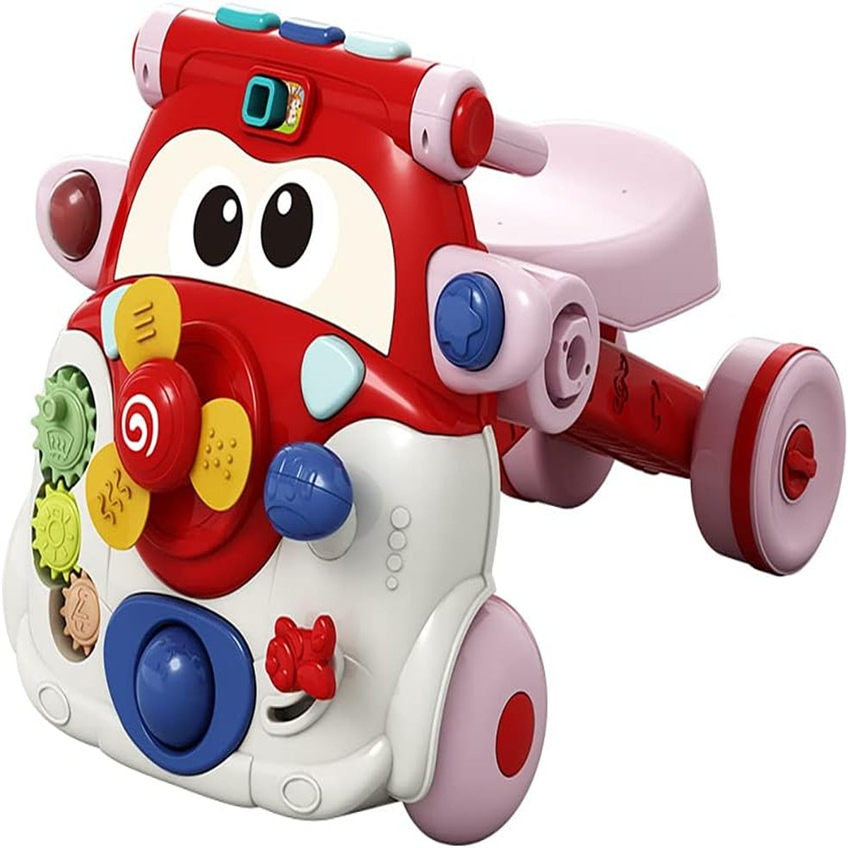 Teknum Teknum 3 IN 1 Baby Walker Kids Cycle Scooter Skates w Musical keyboard Red