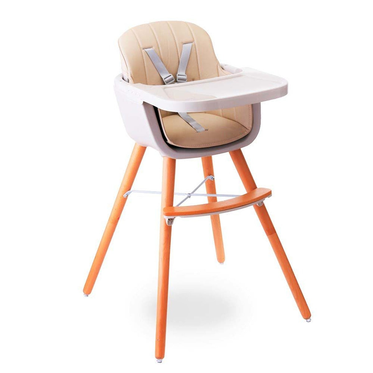 Teknum Teknum - Premium Dual Height Wooden High Chair - Ivory