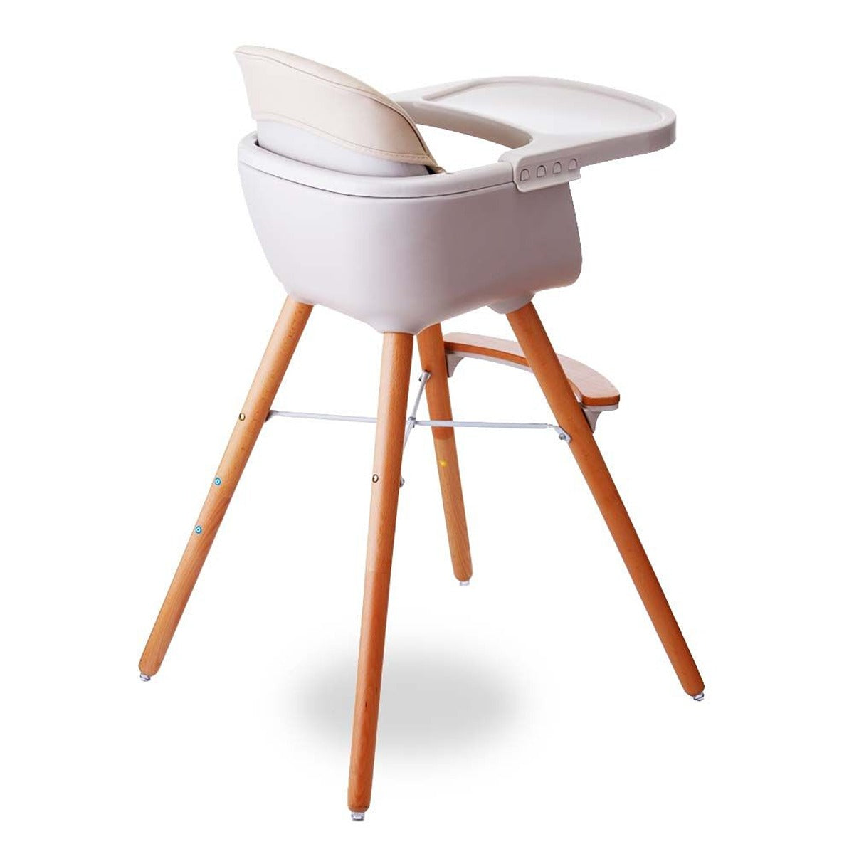 Teknum Teknum - Premium Dual Height Wooden High Chair - Ivory