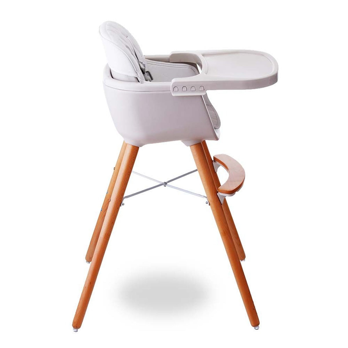 Teknum Teknum - Premium Dual Height Wooden High Chair - White