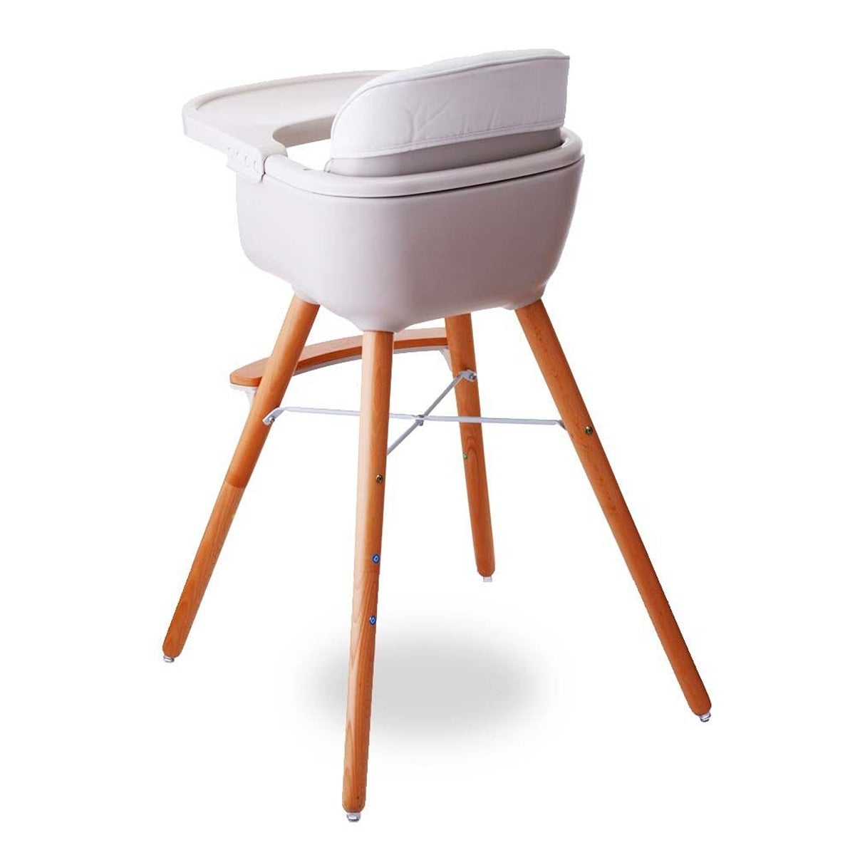 Teknum Teknum - Premium Dual Height Wooden High Chair - White
