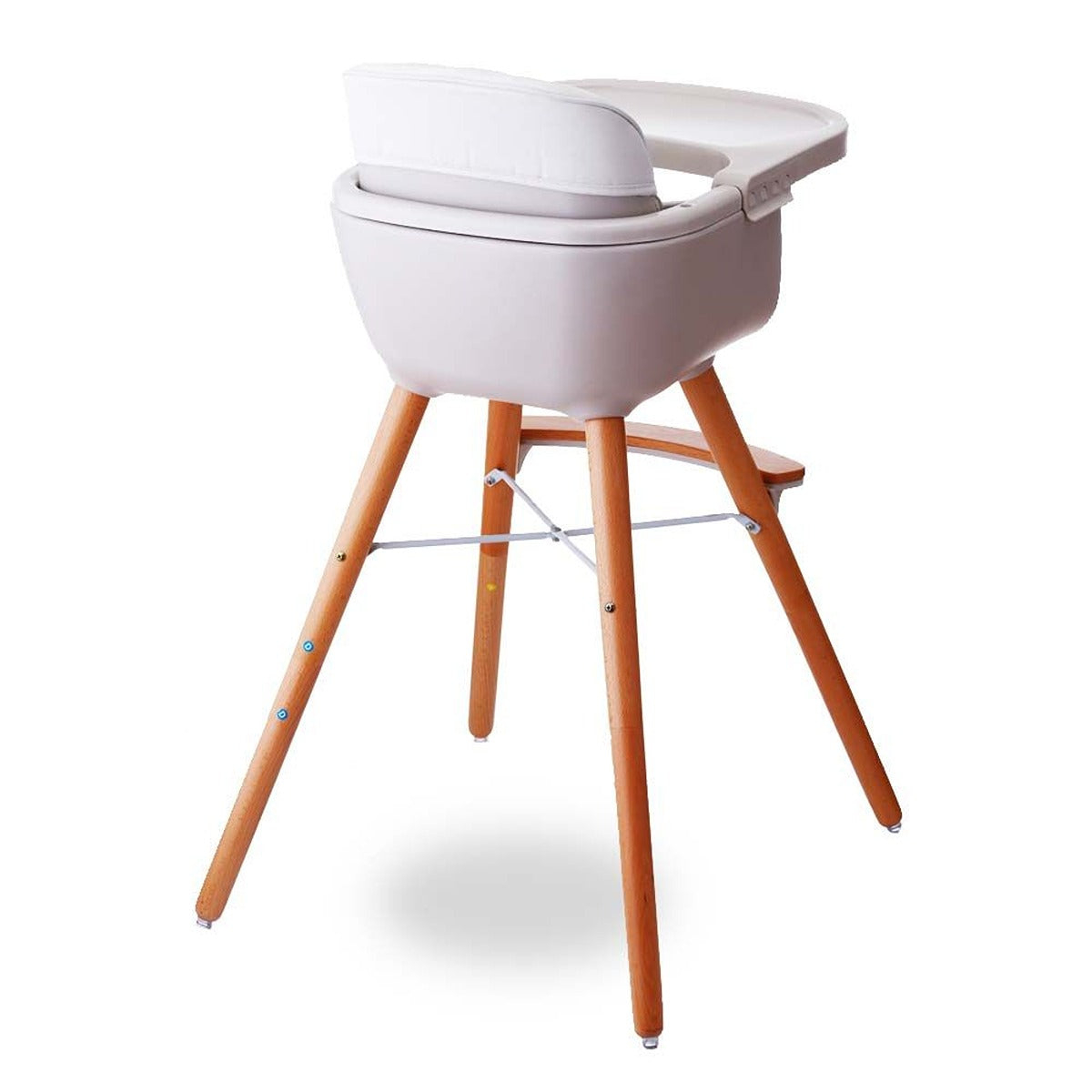 Teknum Teknum - Premium Dual Height Wooden High Chair - White