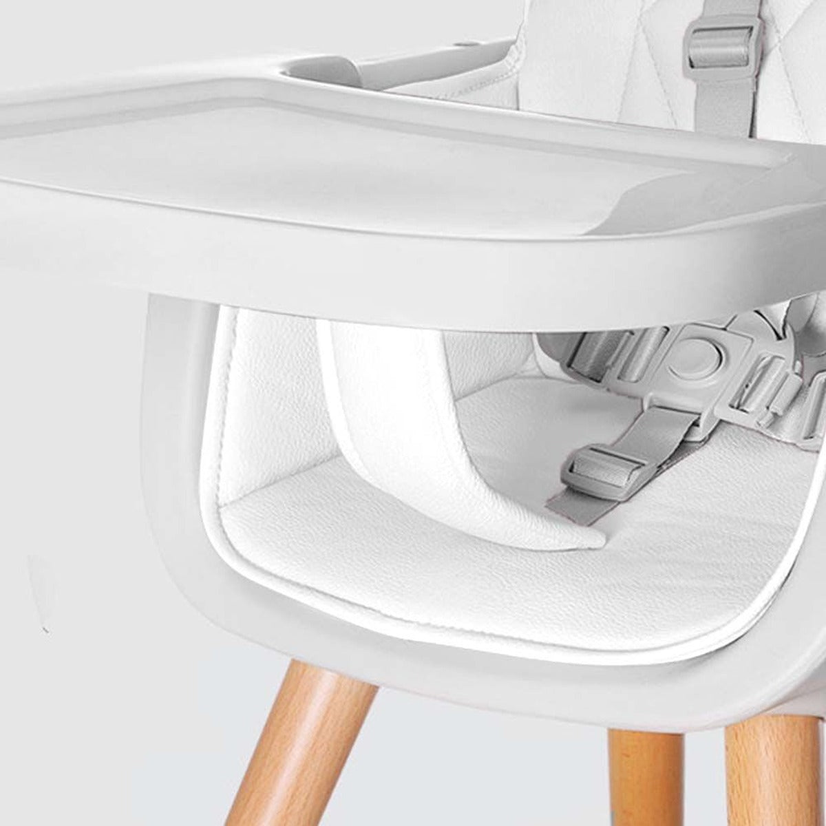 Teknum Teknum - Premium Dual Height Wooden High Chair - White