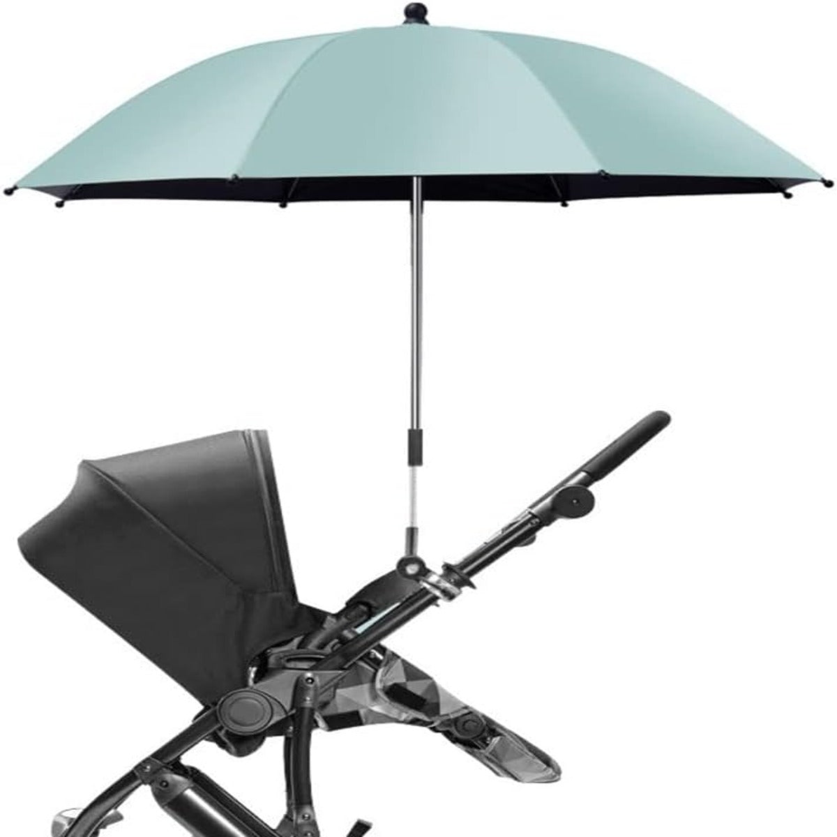 Teknum Teknum Universal Stroller Umbrella with Holder Clip Clamp 360 Degree Rotatable Green